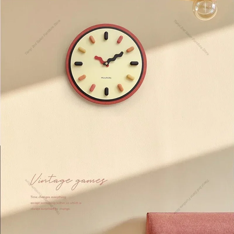 Cream Style Decoration Wall Clocks Living Room Electronic Elegant Silent Wall Clocks Silent Luxury Home Decor Duvar Saati LLWC