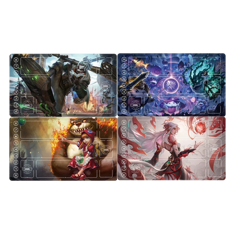 600X350X2Mm Diy Self Made Cartoon Zaahens Card Battle Mat Yunaras Single-Player Board Game Card Duel Mat Anime Card Gift Toy