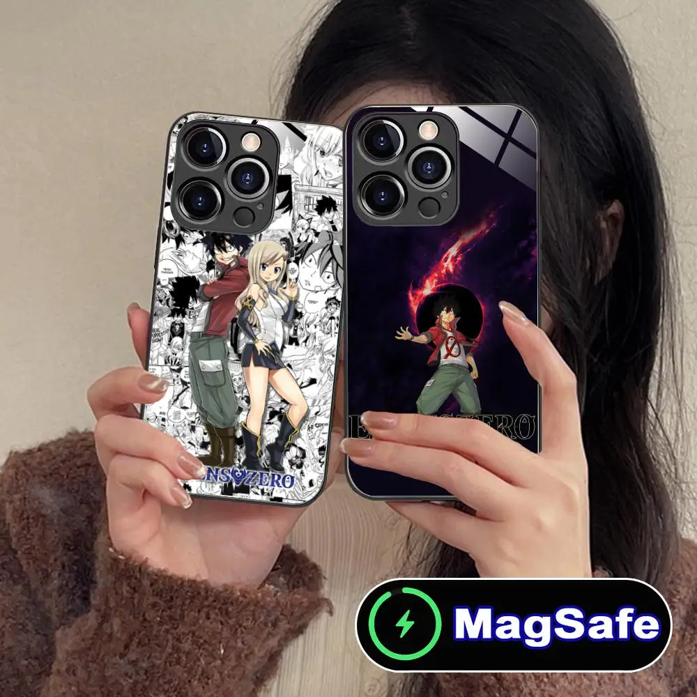 

Чехол для мобильного телефона Mobile Edens Zero для iPhone 16, 15, 14, 13, 12, 11 Pro Max Plus Mini MagSafe, стеклянный чехол с цветной печатью для смартфона
