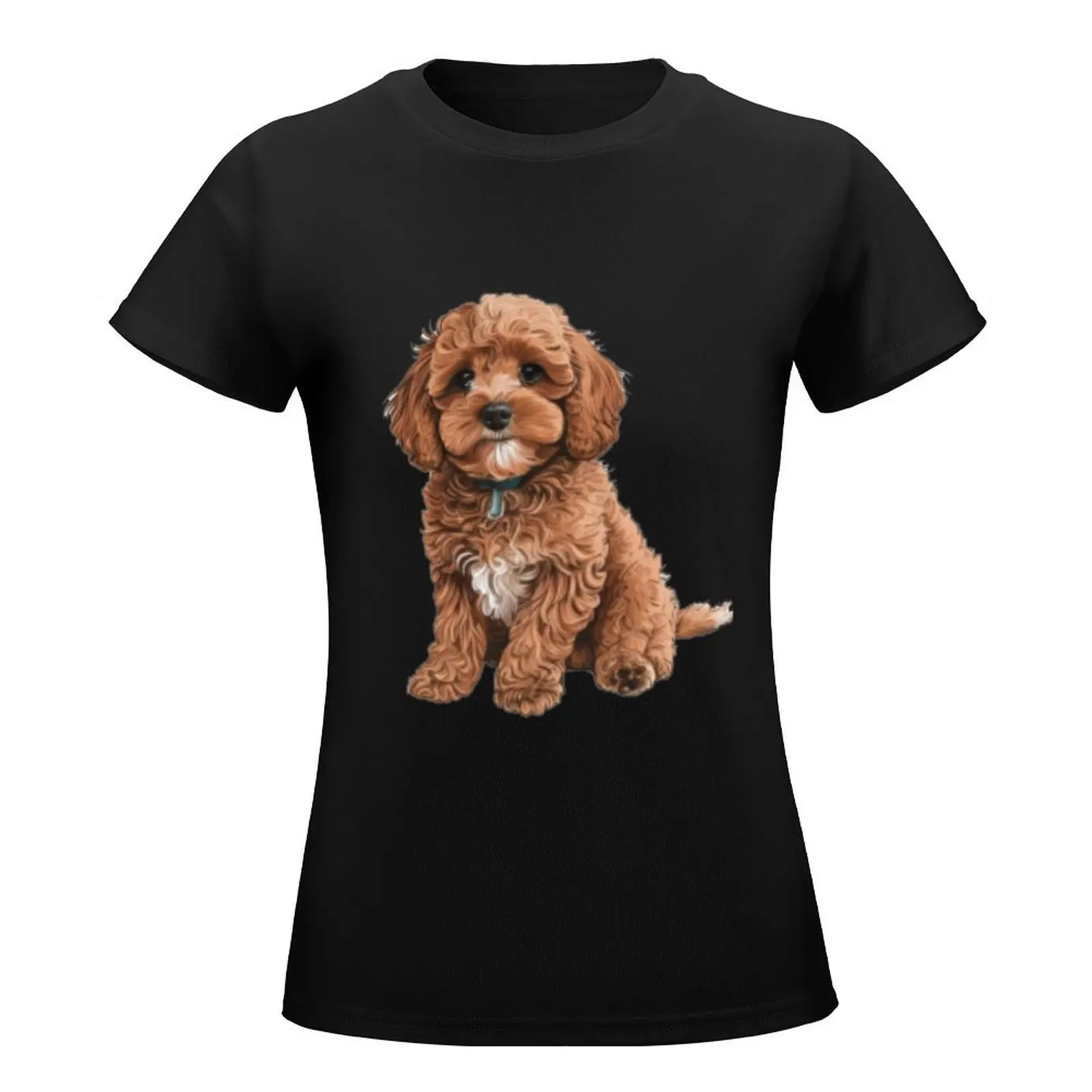 Cockapoo Cavapoo Dog Cavalier King Charles and Poodle dog, Cavadoodle or Cavoodle T-Shirt funny t-shirt dress for Women long