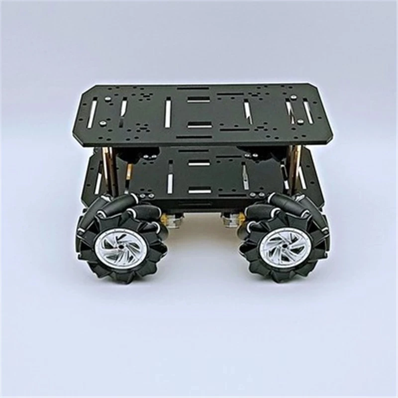 

4Wd Smart Robot Car Chassis With TT Motor 4Pcs 80Mm Mecanum Wheels for Omnidirectional Trolley DIY Robotic Model Accessory