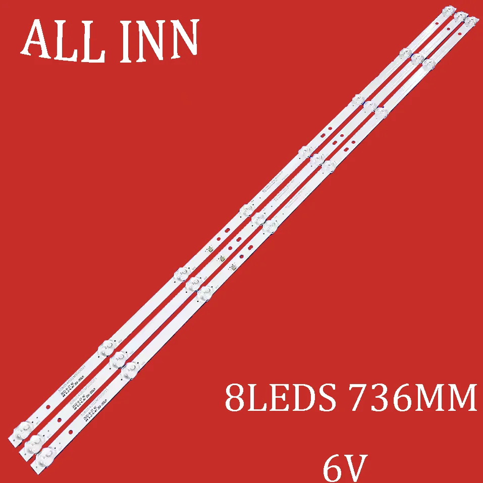 

3 шт./ТВ светодиодная лента для подсветки для F40H8000E DМ-LЕD40SBB31 MSG-T400-T-3030-WS05-4C2P 308054002MS000 СХ400DLEDM