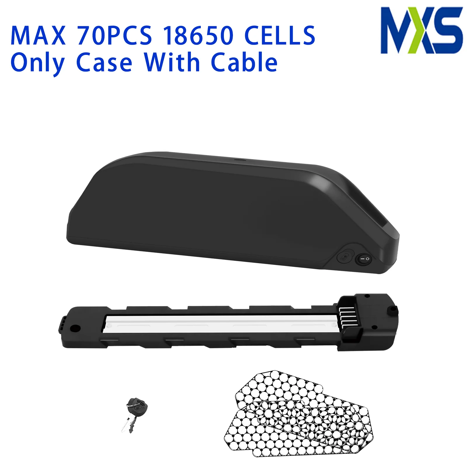

Polly DP-7 с кабелем MAX 70 шт. 18650 ячеек Чехол для аккумулятора электровелосипеда Аккумуляторный ящик для электровелосипеда Чехол для длинной трубы с держателем аккумулятора