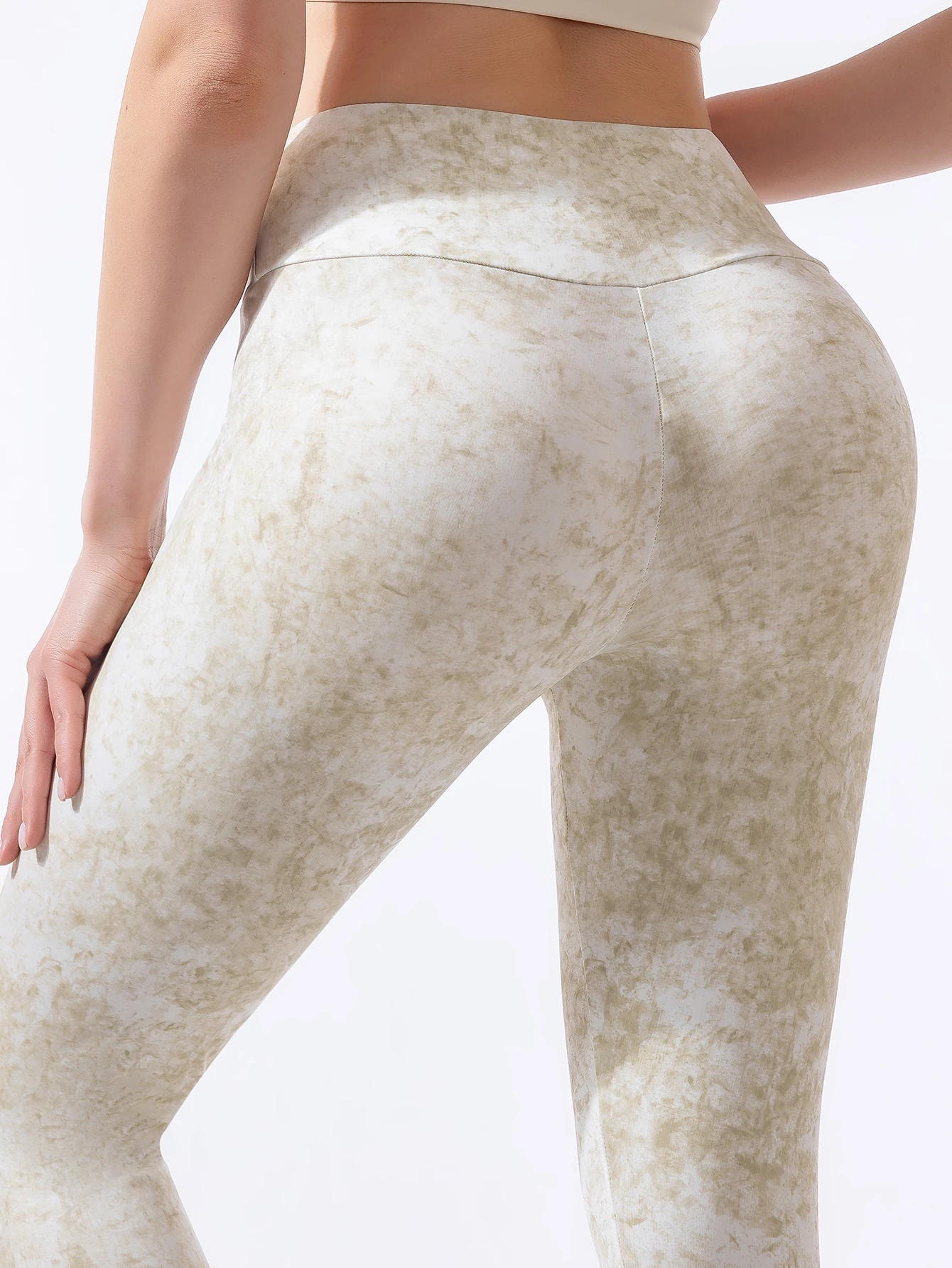 Kleurrijke leggings voor dames negen-inch bedrukte stretch skinny broek met hoge taille dunne lente- en zomerlange broek