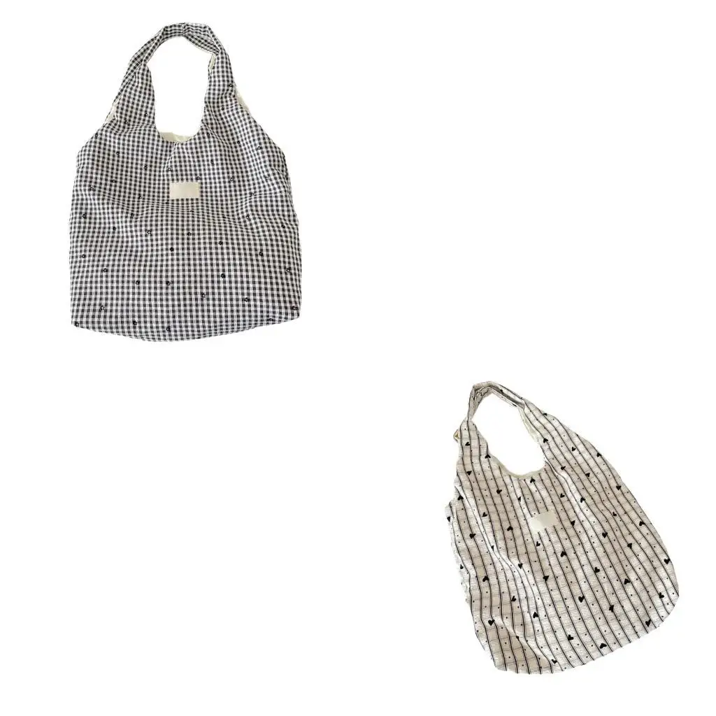 

D46D Elegant Heart Print Shoulder Bag Practical Underarm Bags Shopper Handbag