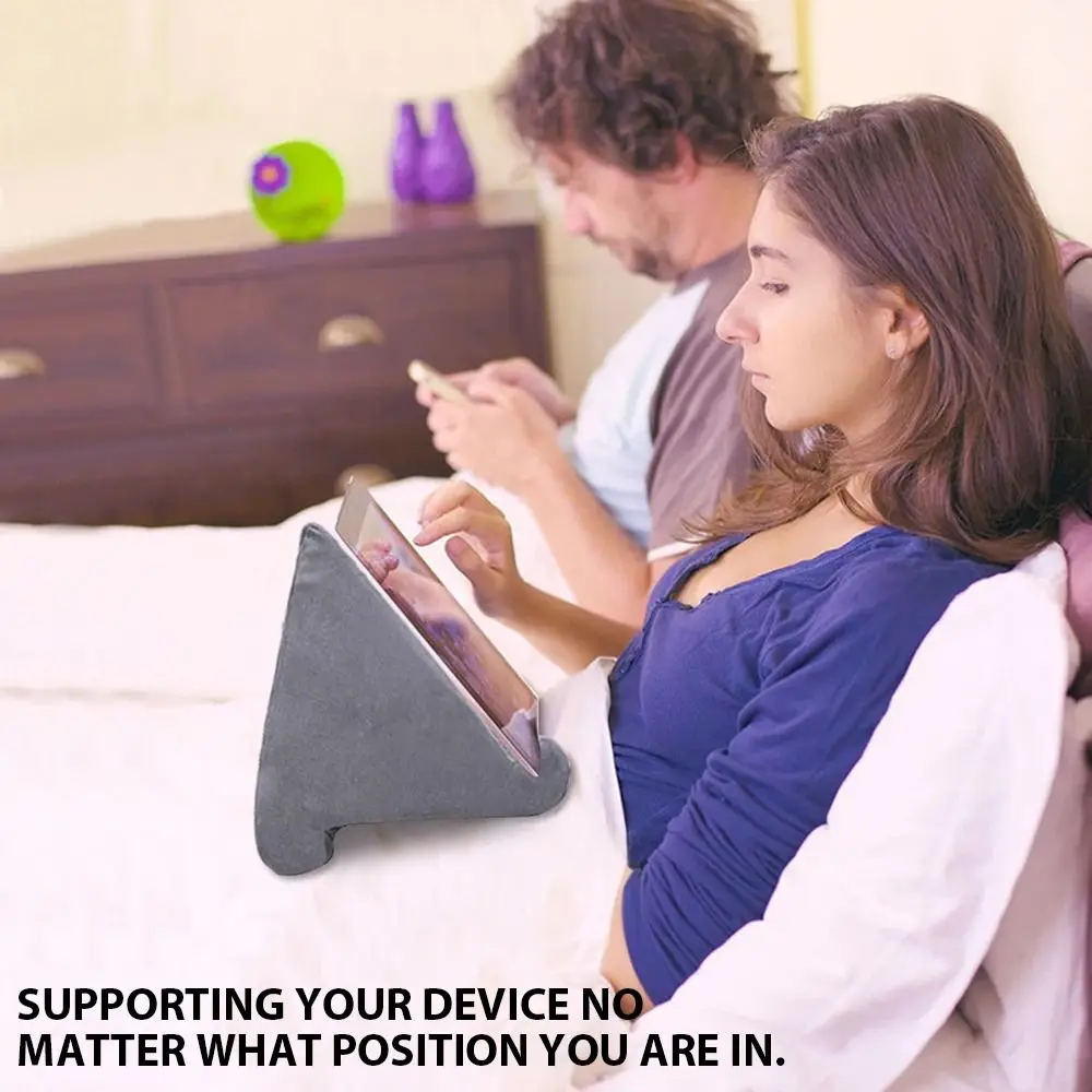 حامل وسادة الكمبيوتر اللوحي حامل كسول حامل الهاتف المحمول لأجهزة iPad والهواتف الذكية وسادة مسند السرير والكتب والمجلات ودعامة دعم القراءة