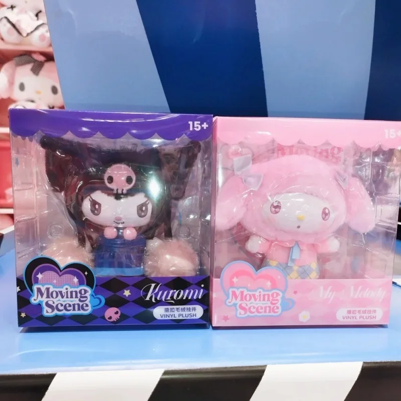 

New Genuine Stock Sanrio Heartfelt Camera Series Plush Hanging Ornaments My Melody Kuromi Hanging Bag Pendant Girl Birthday Gift