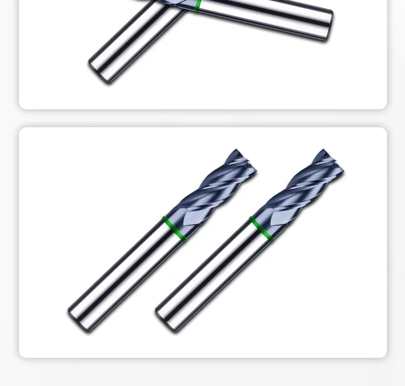 AZZKOR TGH-HRC50 4-Schneiden-Wolframstahl-Hartmetall-Flachfräser mit Nano-Beschichtung für CNC-Bearbeitungszentren, Fräswerkzeuge – Detail 18