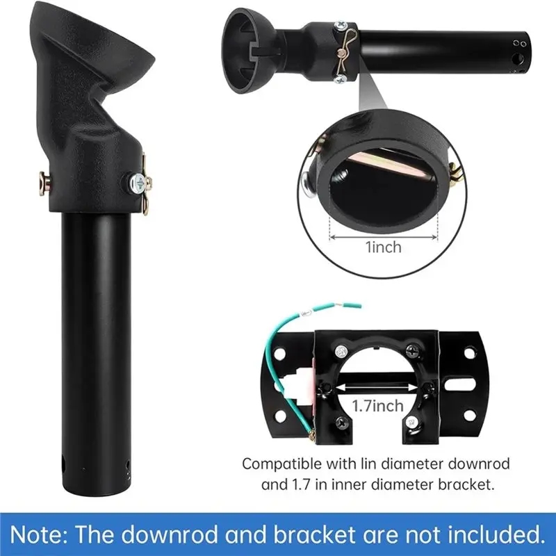 A83G-45° Sloped Ceiling Fan Adapter Kit Universal Mounting Bracket For Vaulted Ceilings, For Living Room, Bedroom