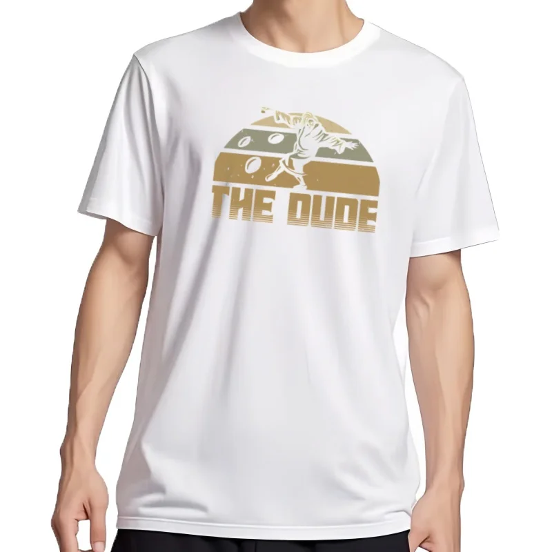 Camiseta Dude The Big Lebowski Movie, camiseta alternativa de cuello redondo, Tops de poliéster