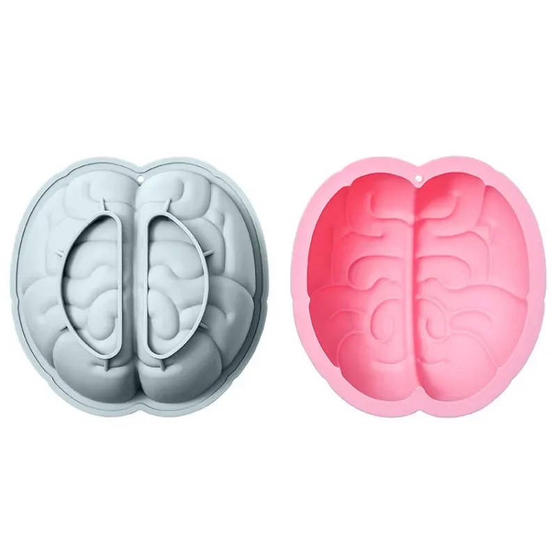 Brain Shape Cake Mold Halloween Theme Baking Tool Silicone Baking Pan Dessert Bread Mold Cake Accessories