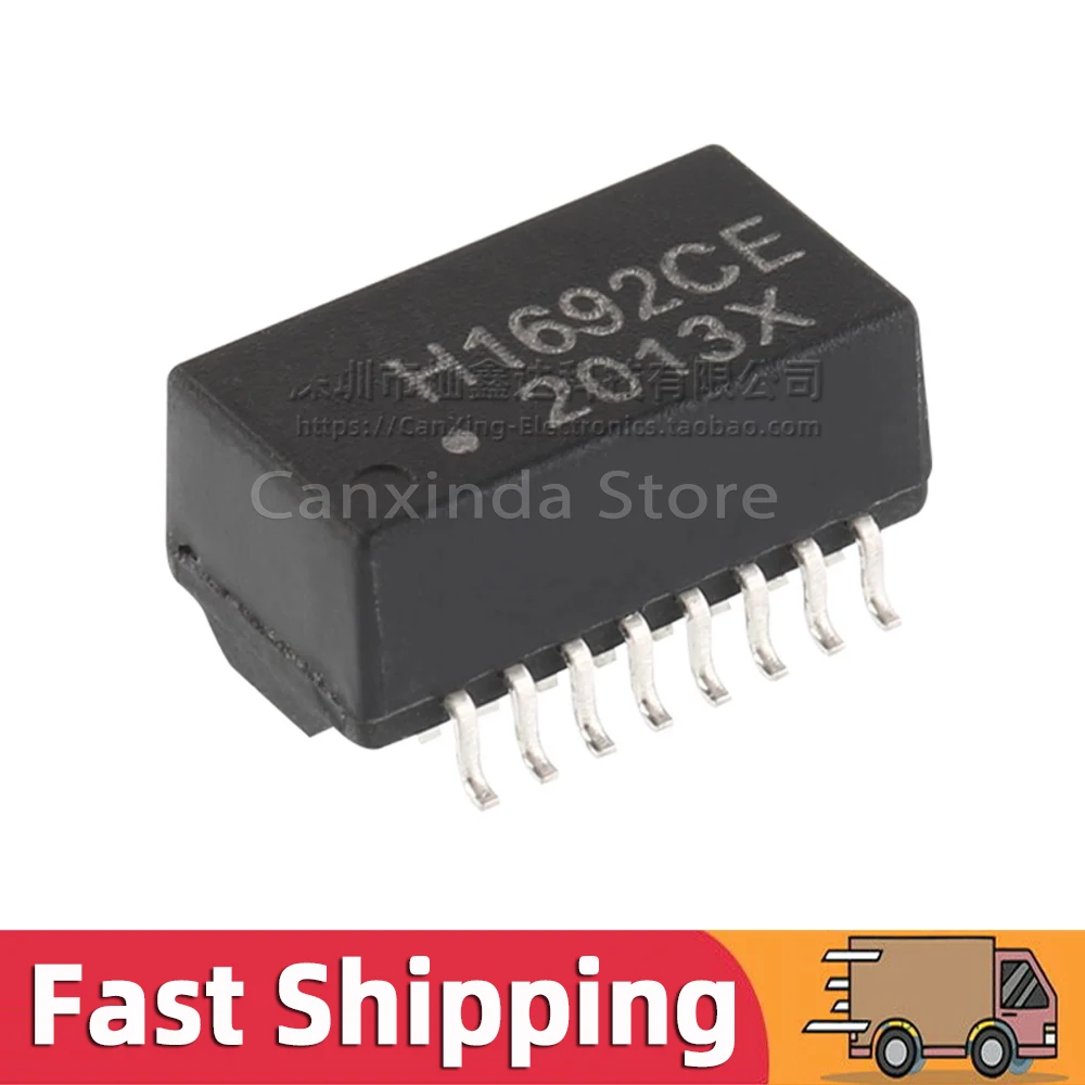 5pcs H1692CE H1692 SOP16 SMD Network Transforme 10/100 Base-t Ethernet Isolation Transformer POE Isolated Choke