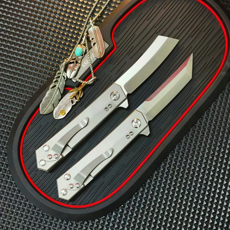 

M390 Blade Titanium Alloy Handle Folding Pocket Outdoor Camping Hiking Fishing Survival Knife Hunting Utility Knives EDC Tools