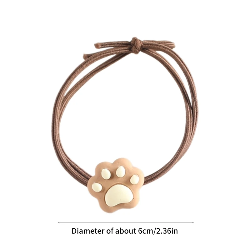 Cartoon Kitten Hair Tie Hair Rope Strong Hold Christmas Costume Hair Rope Non-Slip