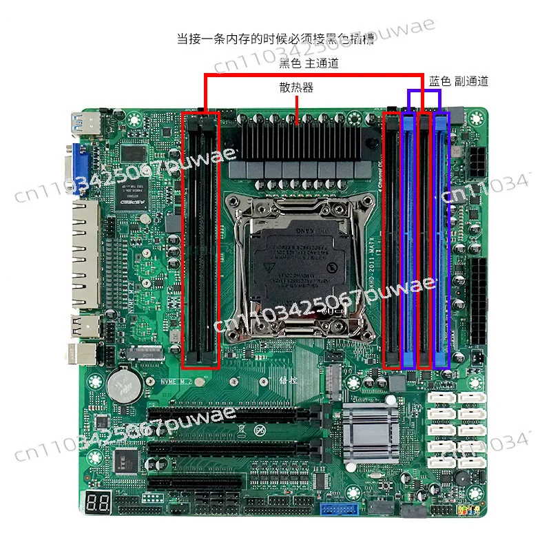 C612 nas motherboard E5-V3V4 2.5G LAN port 10sata ECC memory PCIE split