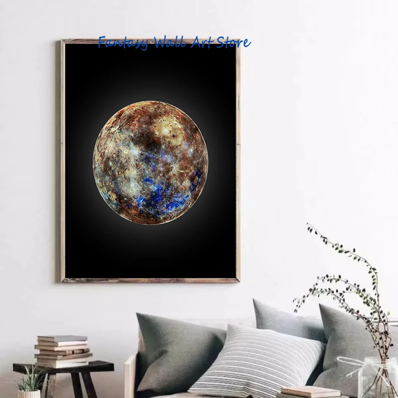 ألوان مائية الشمس أورانوس زحل فينوس بلوتو نبتون المشتري الزئبق كوكب الفضاء موضوع المشارك حائط لوح رسم صور ديكور #4