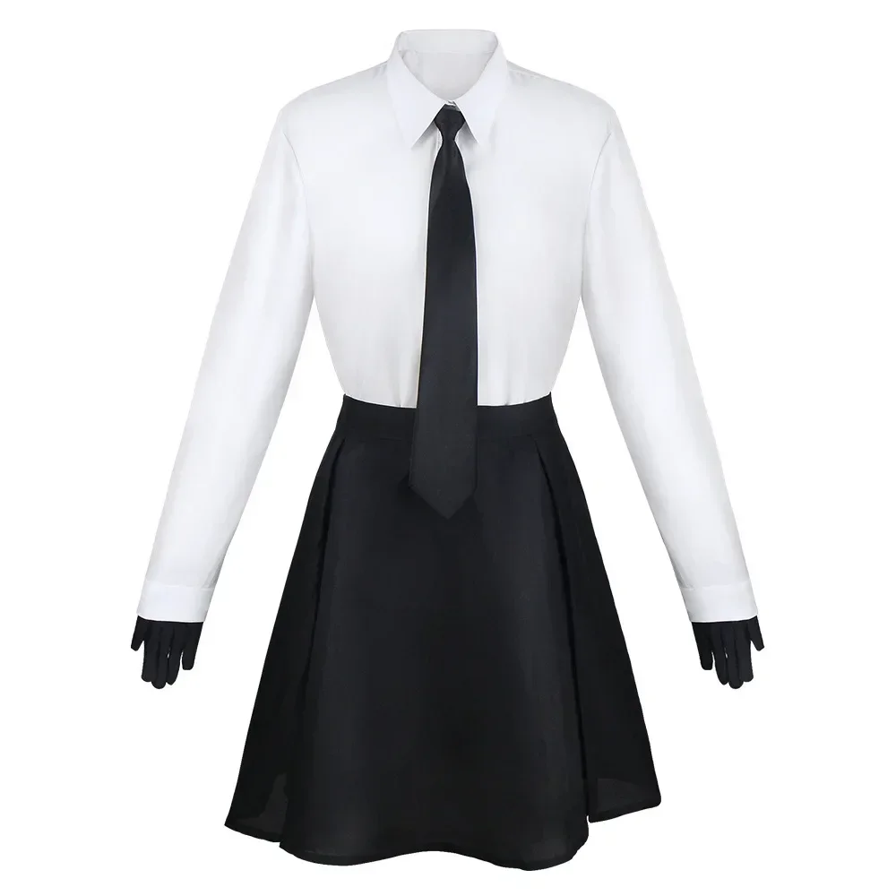 Anime Bungo Stray Dogs Akiko Yosano Kostum Cosplay Kostum Shirt Short Skirt School Uniform Set Women's Halloween Party Clothing