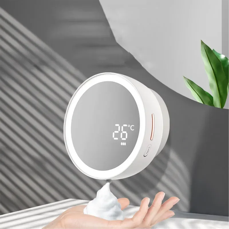 Modern Medical Intelligent Sensor Automatic Soap Dispenser 285ml Battery Powered USB C Charging Standing Countertop