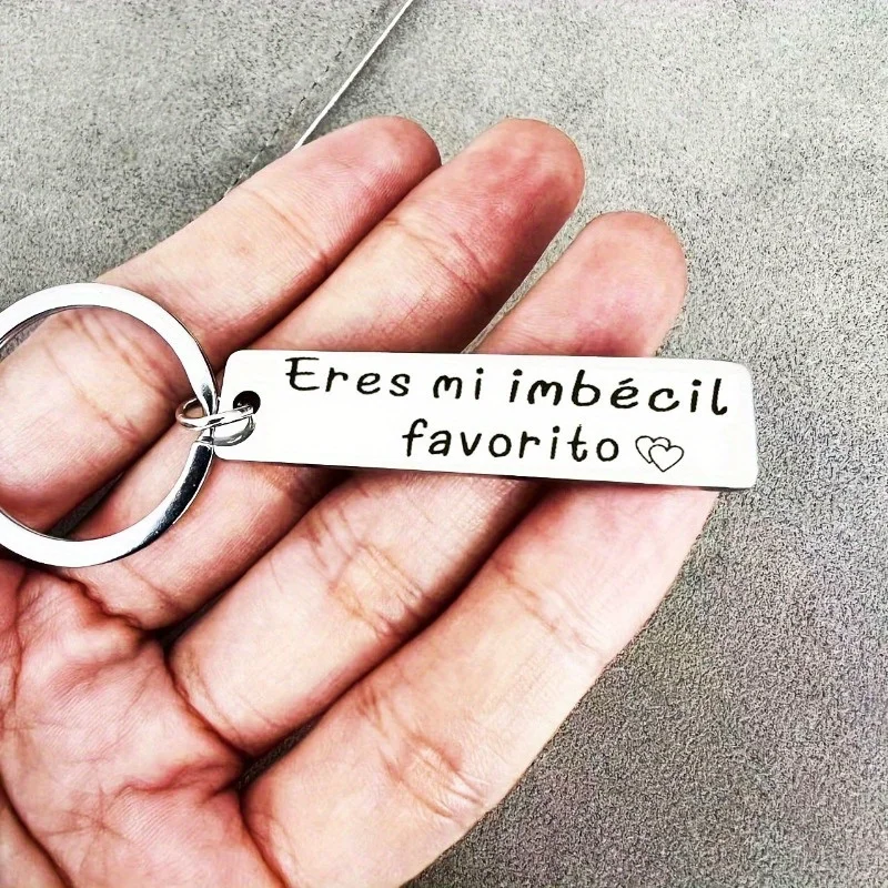 1PC Spanish You Are My Favorite Eres Mi Favorito Funny Keychain Gift for Boyfriend Husband