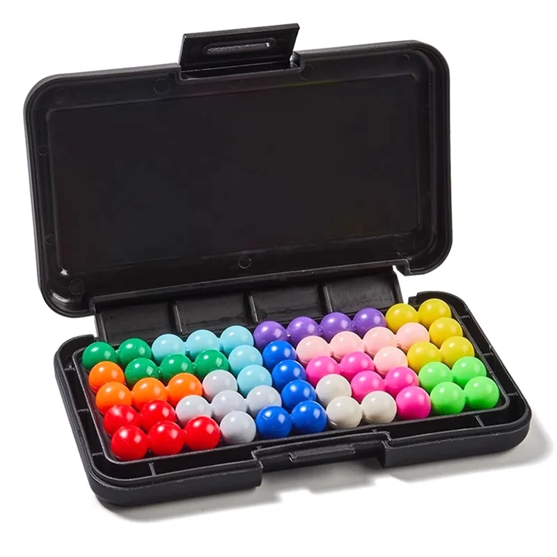 

WOWFU-200 Challenges IQ 3D Puzzle Board Game Classic Pyramid Plate Pearl Logical Mind For Children Pyramid Beads