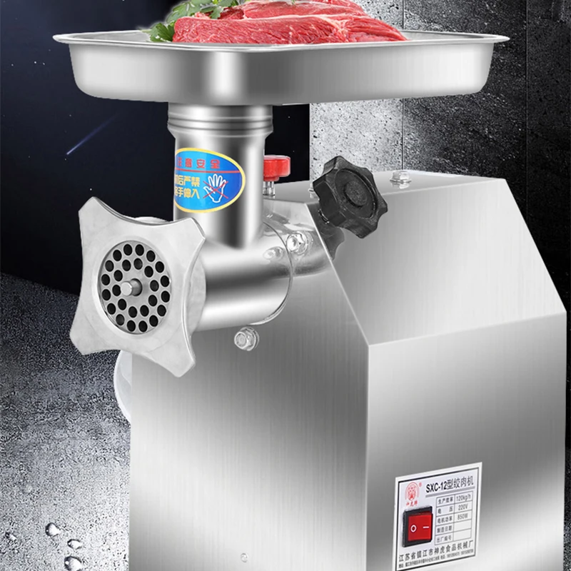 YCD-12 Heavy Duty Electric Meat Mincer Grinder Max Powerful Home Portable Sausage Stuffer Meat Mincer Food Processor