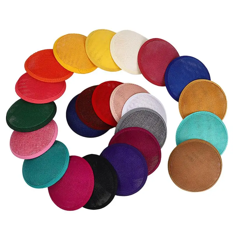 13CM Fascinator Bases Hat DIY Hair Accessories Wedding Millinery Material Cap Women Party Dinner Chapeau Fascinators Base
