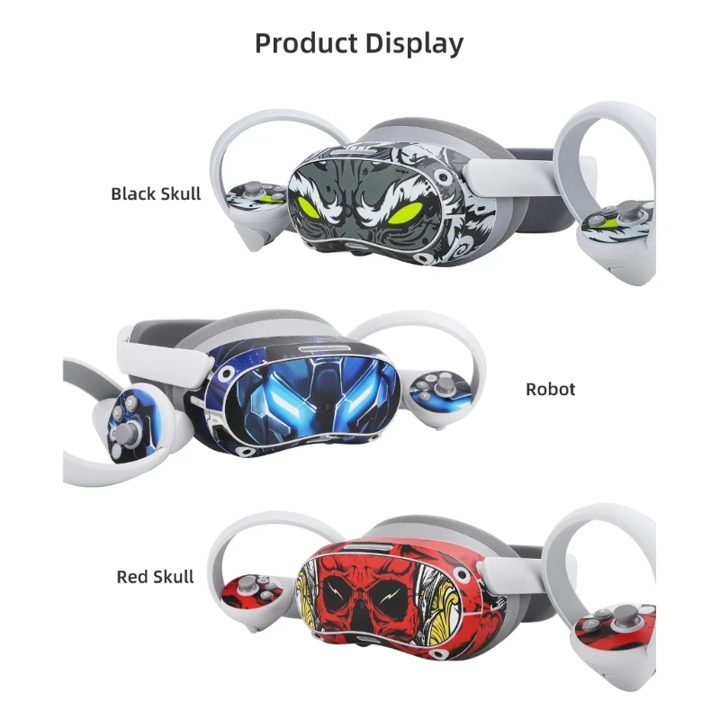 VR نظارات الجلد ملصق ل بيكو 4 سماعات VR نظارات واقية ملصق لاصق لامع ورائع مكافحة القذرة ملصقات مصورة الجلد الإكسسوار