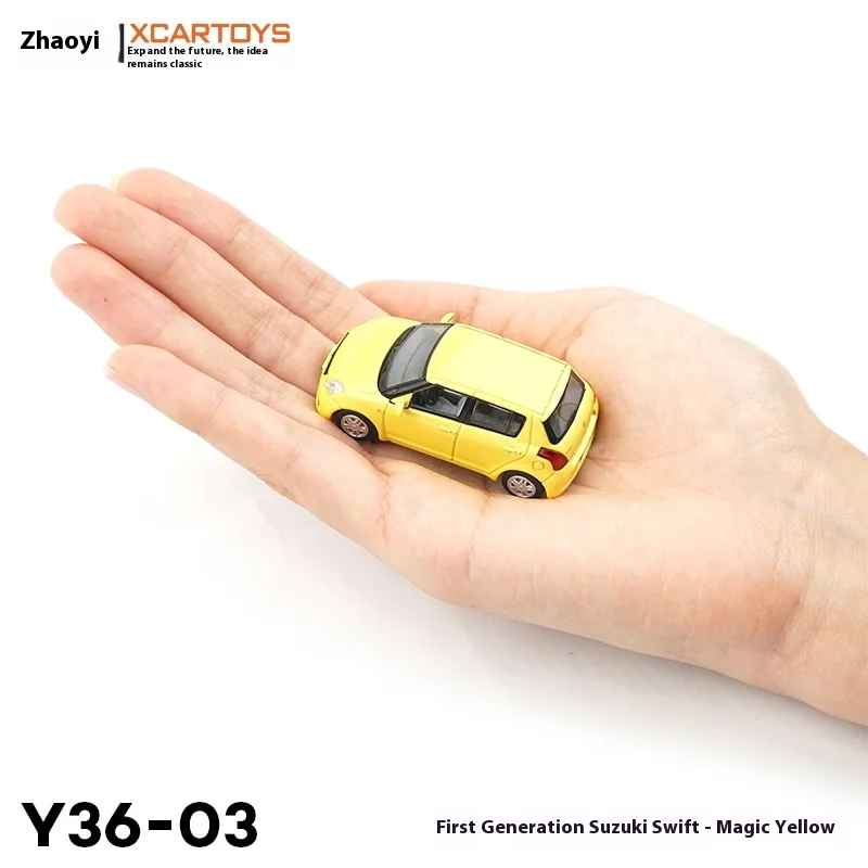 

Tuoyi XCARTOYS1/64 модель автомобиля из сплава, игрушка первого поколения SuzukiSwift Magic Yellow, детская игрушка, имитация украшения для рабочего стола