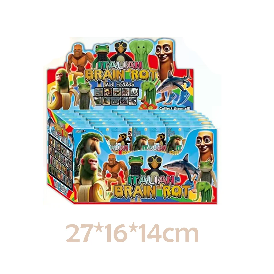 Nouvelle boîte aveugle cerveau italien AI animaux Tung Tung Tung Sahur Figure Tralalelo Tralala Figure poupée bureau ornement cadeau