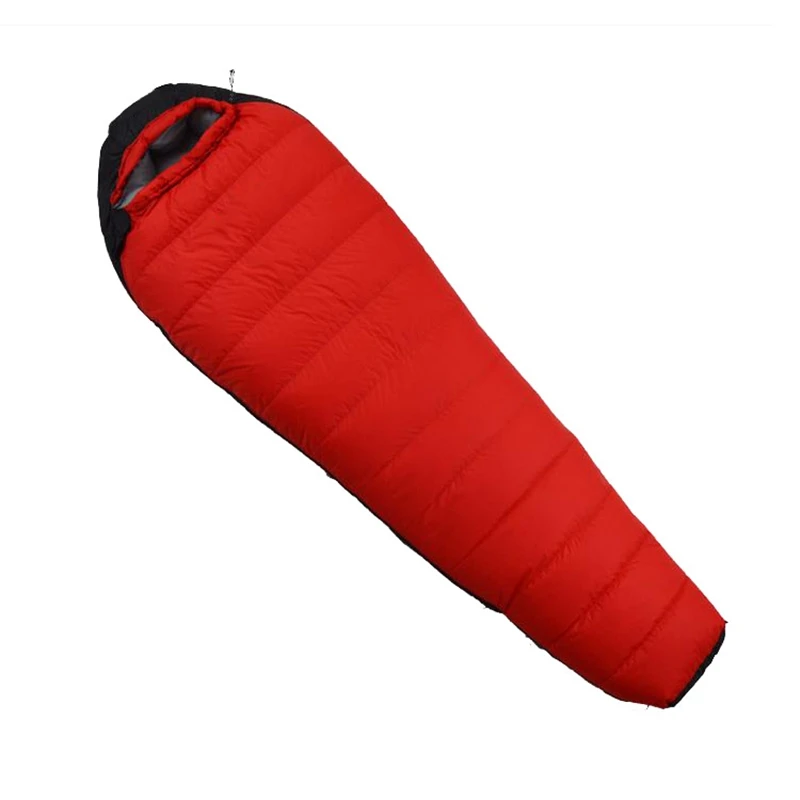 600g/800g/1000g Filling White Duck Down Adult Mummy Sleeping Bag Ultralight Outdoor Camping Tourist Portable Keep Warm Winter