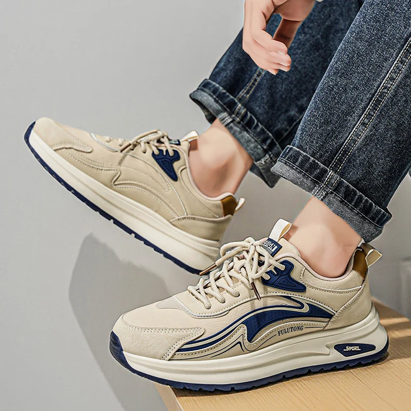 

New 2026 Men'S Casual Sports Shoes Breathable Running Shoes Anti Slip Wear Resistant Comfortable Low Cut Sports Men'S Shoes39-44