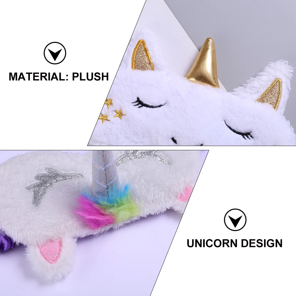 

5 Pcs Eye Patches Sleep Mask Unicorn Blinder Masks to Cover for Travel Child