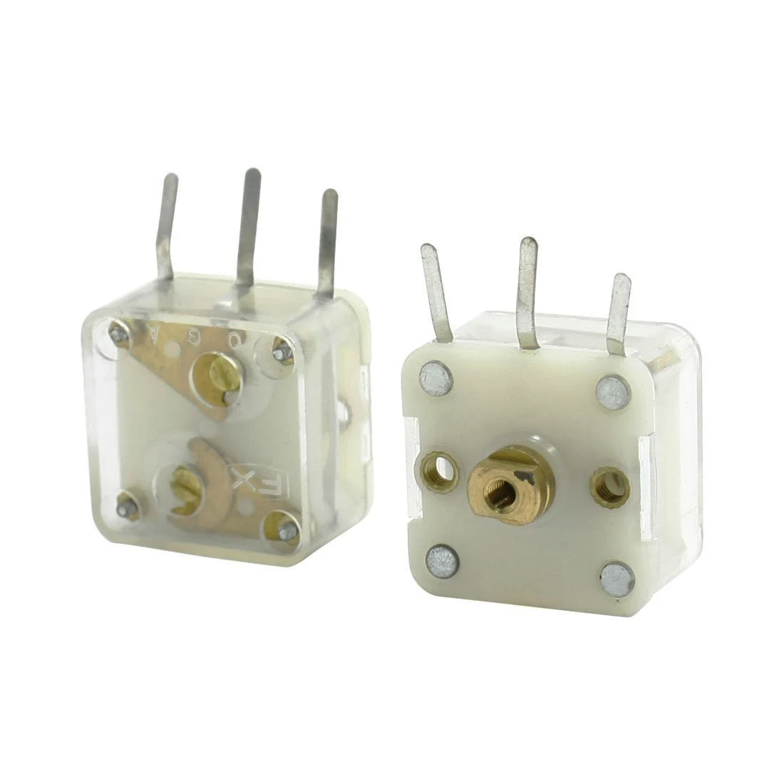 2 Pcs 223F Style Dual 20pF Variable Capacitor for FM Radio