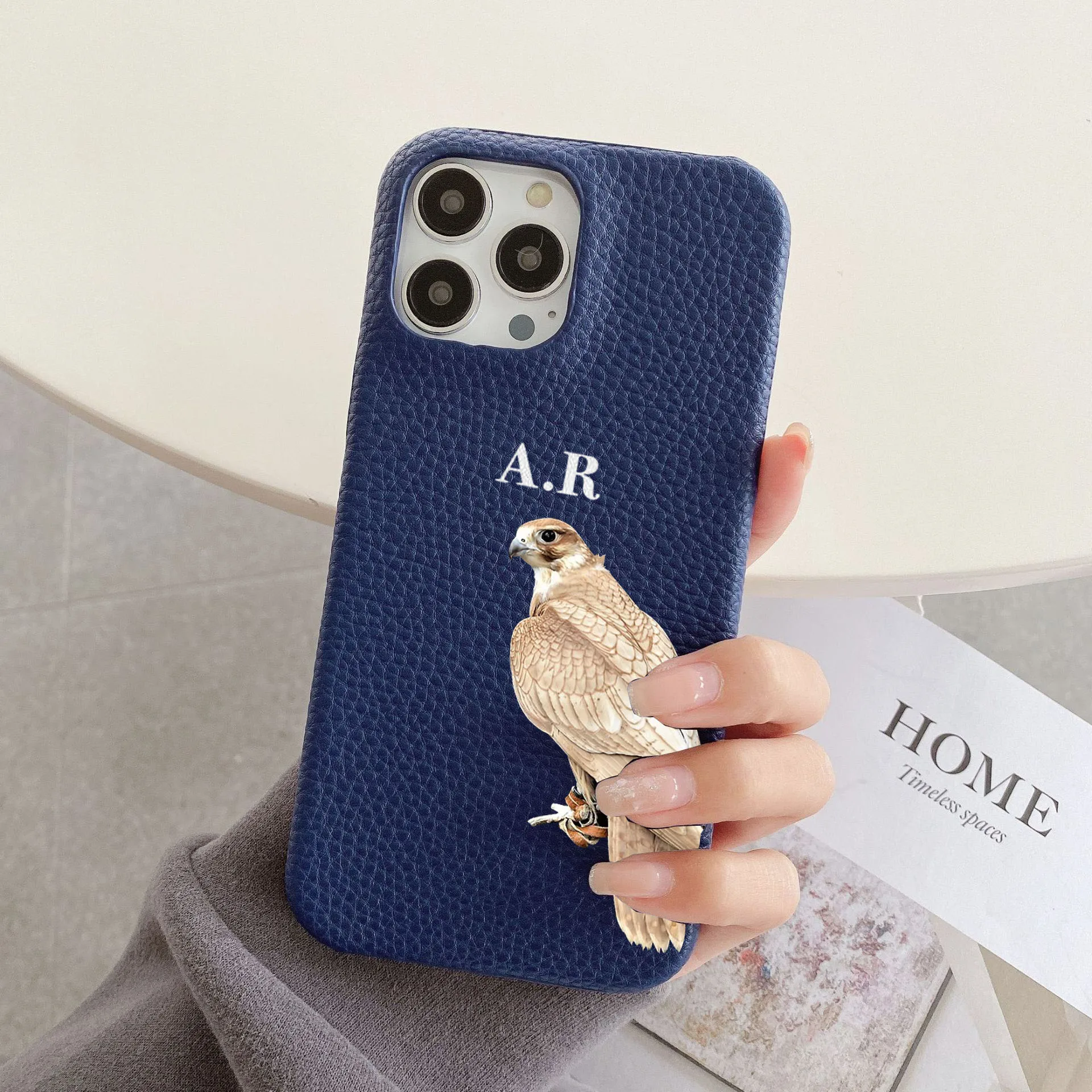 

Personalised Customized Name Leather Case For iPhone 16 15 14 13 12 11 Pro Max Plus Initials Letters Engraved Cover