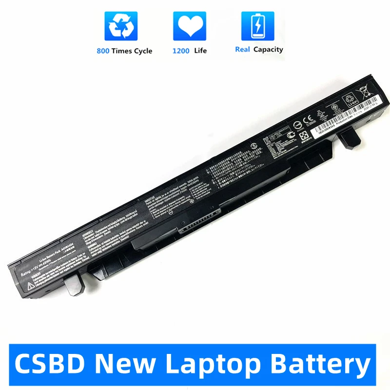 

CSBD New 14.4V 48WH A41N1424 Laptop Battery for ASUS ROG ZX50 ZX50J ZX50JX ZX50V ZX50VW GL552 GL552VW GL552J GL552JX GL552V