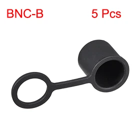 5pcs BNC Silicone Port Protectors Cap Port Cover Dust Plug 13x12mm Overall Size Black Anti-dust Stopper for BNC-B Female Jack