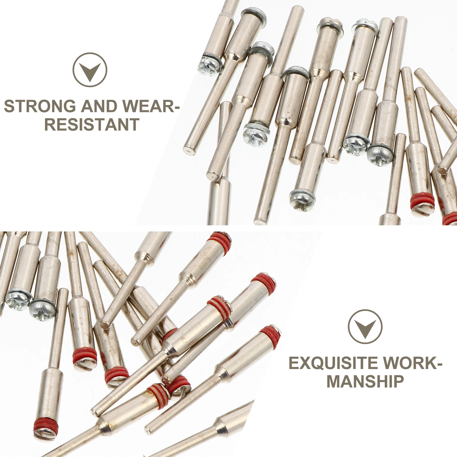 

24 Pcs Electric Frosted Paper Rod Cutting Mandrel for Power Tools Durable Hard Alloy Sandpaper Polishing Cloth Abrasives Rubber