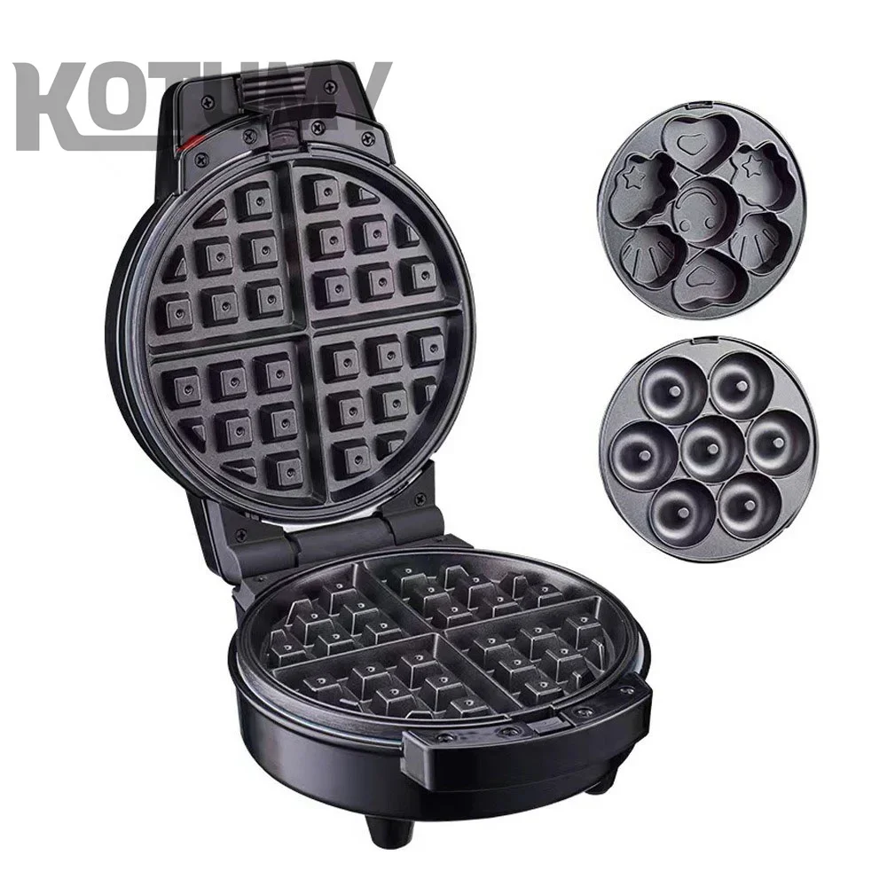 Omelet Sandwich Iron Crepe Baking Pan Waffle Pancake Oven DIY Ice Cream Cone Machine EU Plug Electric Crispy Egg Roll Maker