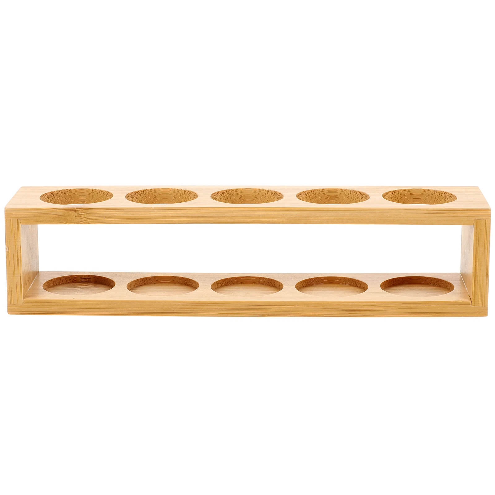 Essential Oil Display Shelf Shelves Wooden Frame Desktop Storage Rack Divider Organizers