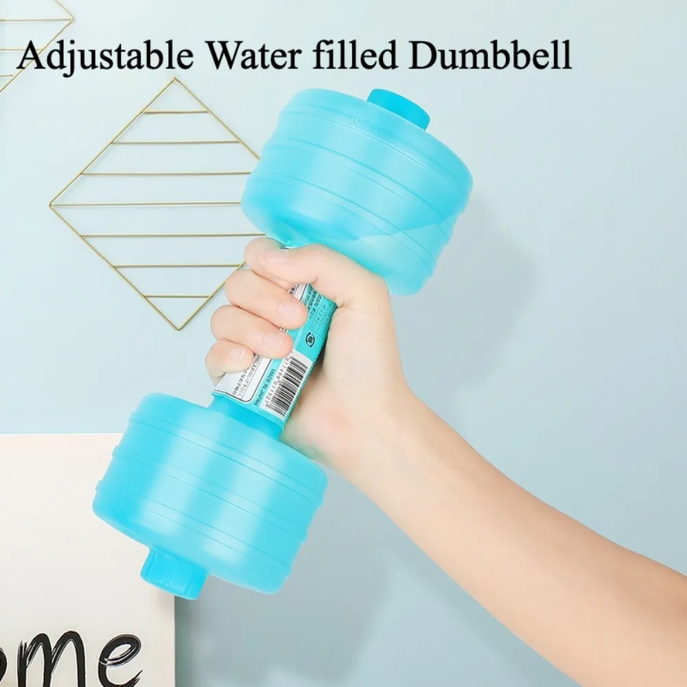 Haltere ajustável preenchido com água, portátil, 1kg, para perda de peso, fitness, barra de musculação, academia em casa, equipamento de exercício aquático, máquina de musculação