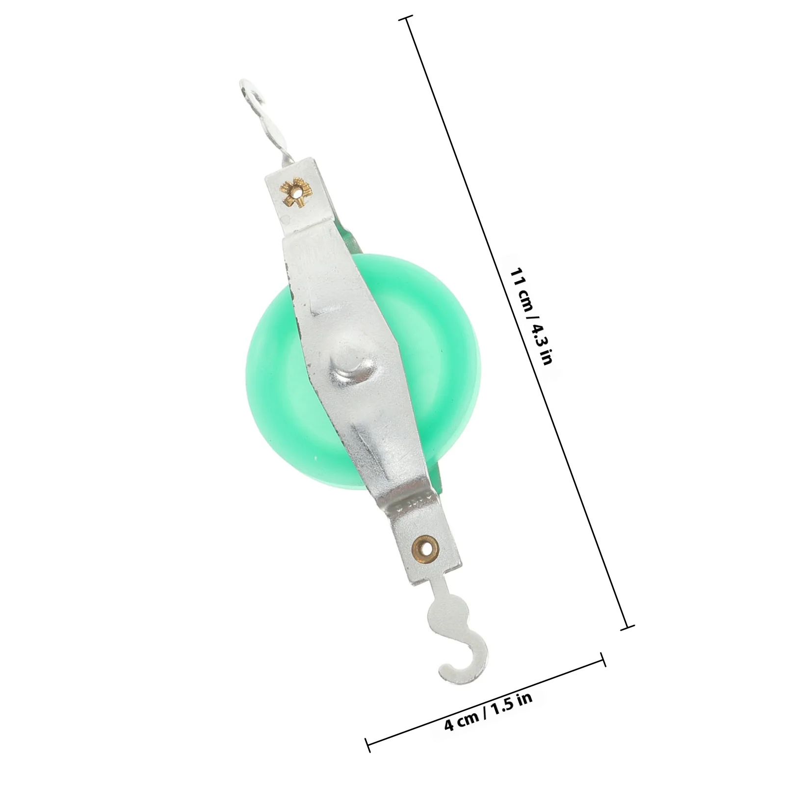 4Pcs Mechanics Classroom Pulley Set 4 Inch Plastic Blocks for Physics Lab Student Science Experiments Single Pulley Block