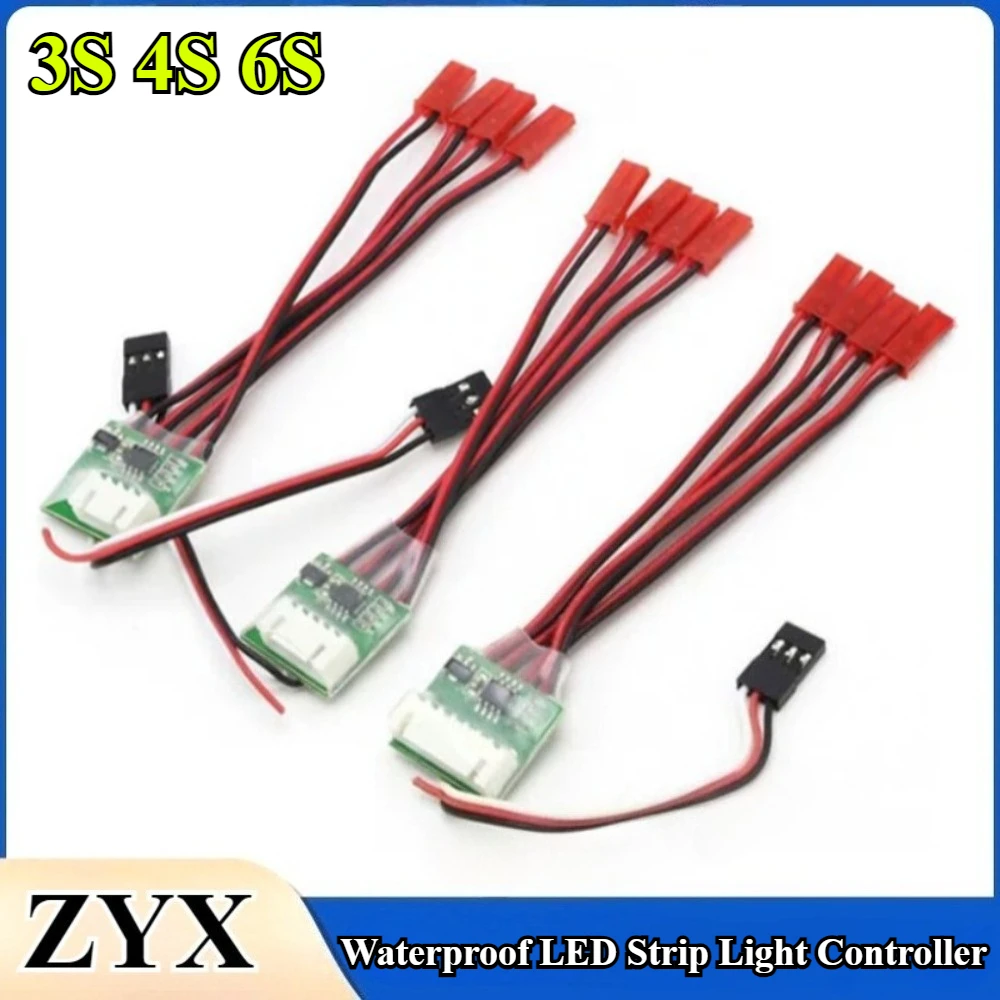 

1/3/5/10Pcs/lot 3S 4S 6S RC Waterproof LED Strip Light Controller for RC Drone / RC Airplane