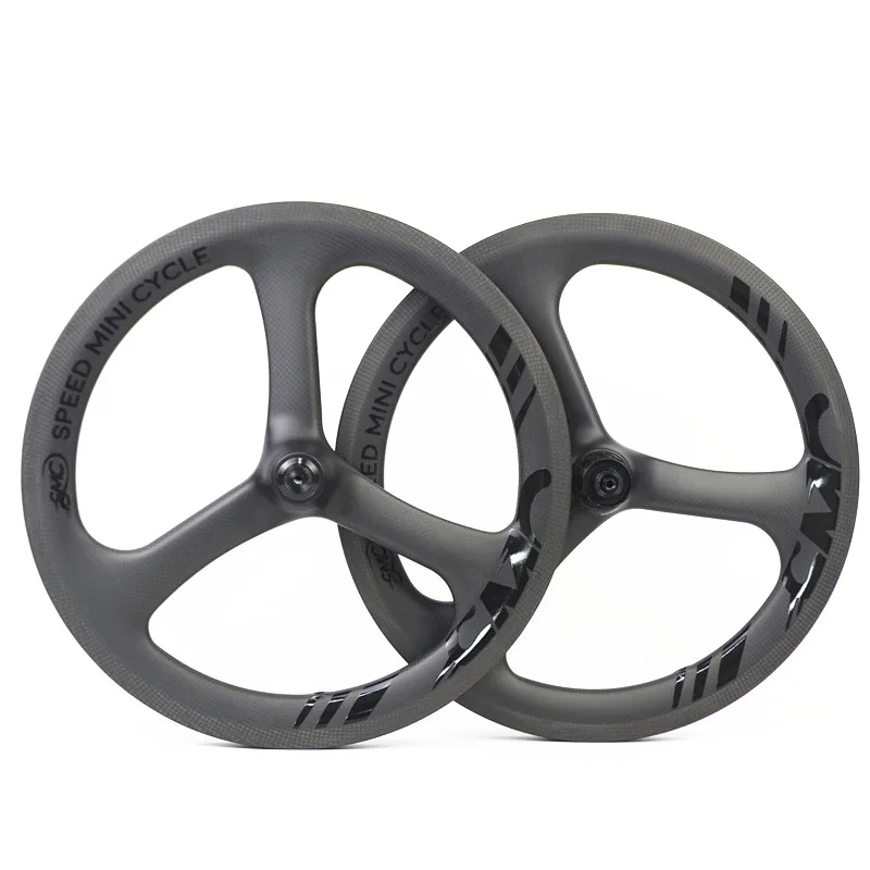 

SMC SPEED MINI CYCLE 16inch 349 Tri Spoke Bike Wheel With Hubsmith Ceramic 7speed For Folding Bike