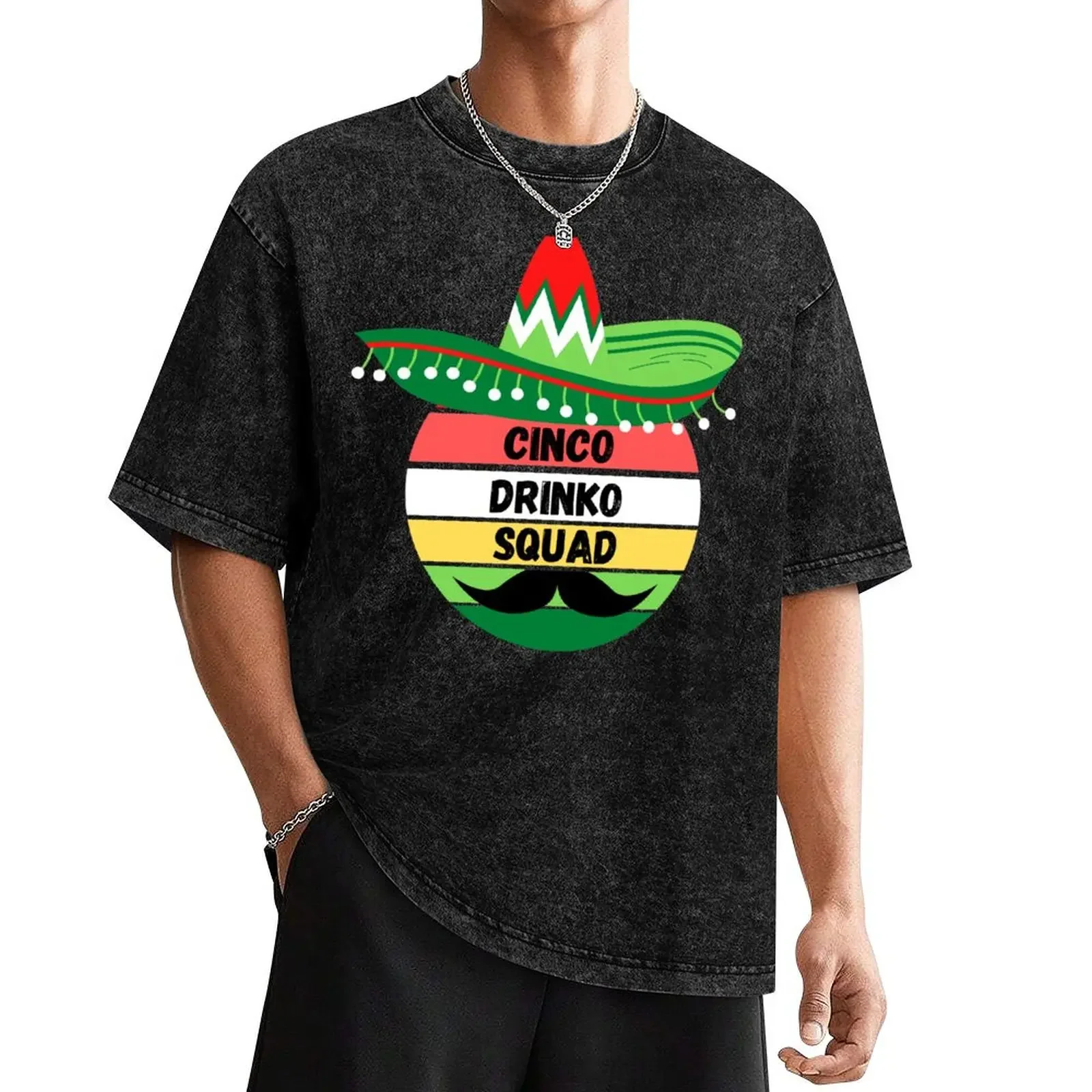 Cinco Drinko Squad Mexican ,Funny Cinco De Mayo T-Shirt boys animal print oversizeds baggy shirts cheap stuff mens clothing