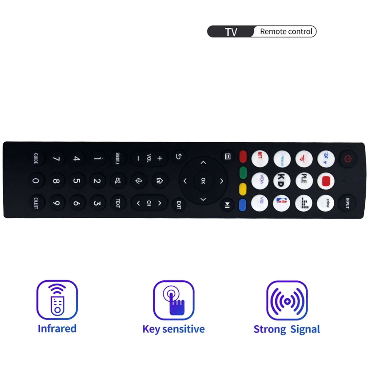 Erf2j36h controle remoto sem voz, para smart tv, 43a6k, a22443h, 75a6, a22443