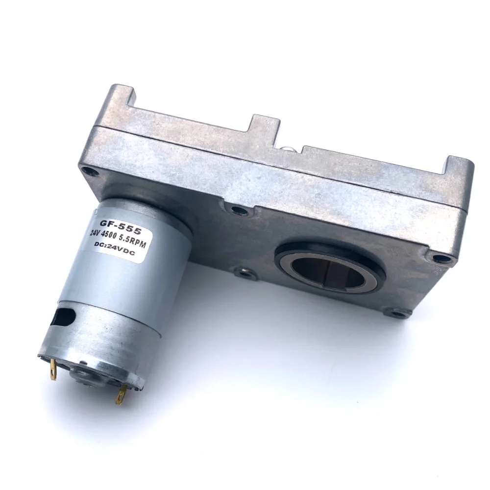GF-555 DIY Hollow Shaft DC Geared Motor 6V 12V 24V Power Torque for Robotics And Automation