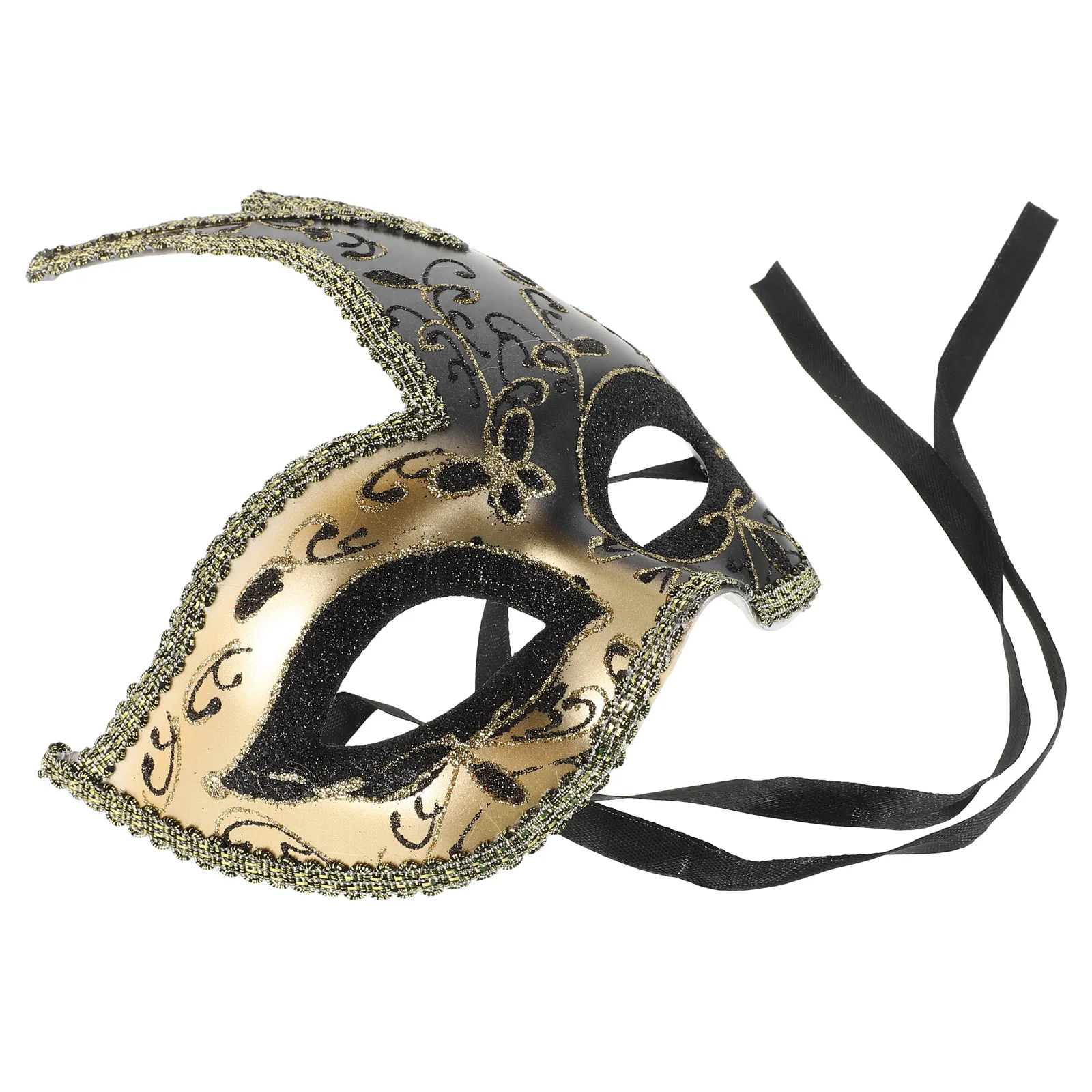 

Half Face Mask Decorative Plastic Masquerade Masks Props Lightweight Comfortable Fit Halloween Festival