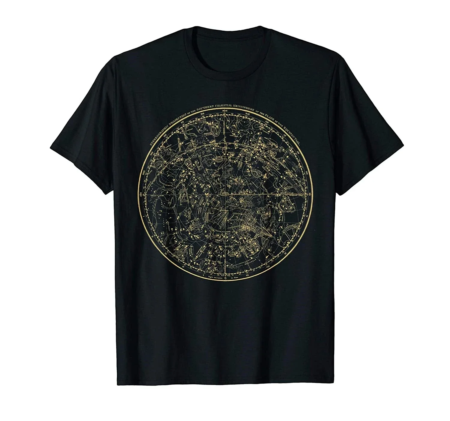 Funny Constellations Map Astronomy Astrology Mythology T-Shirt Men Clothing Graphic T Shirts Harajuku Y2k Clothes