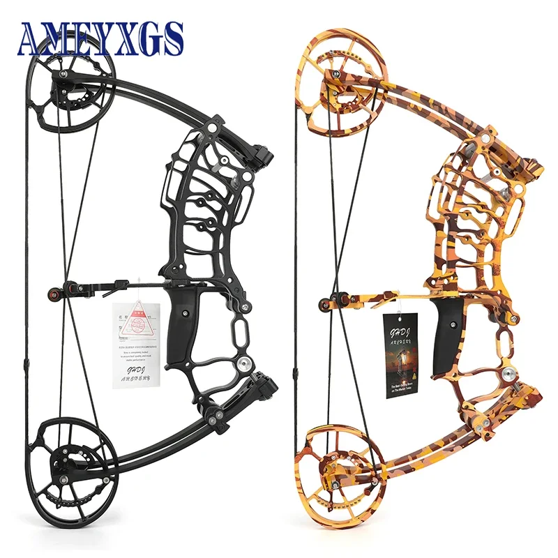 

Archery Compound Bow 420fps Arrow Speed 30-70lbs Adjustable Let-off 80% Draw Length 25-30inches for Hunting Shooting Accessory