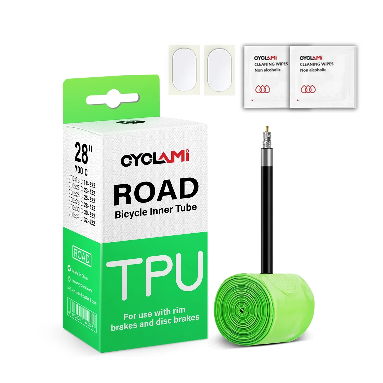 CYCLAMI Super Light Bike Inner Tube TPU Material 30g Road Bicycle Inner 45 65 85 mm Length French Valve